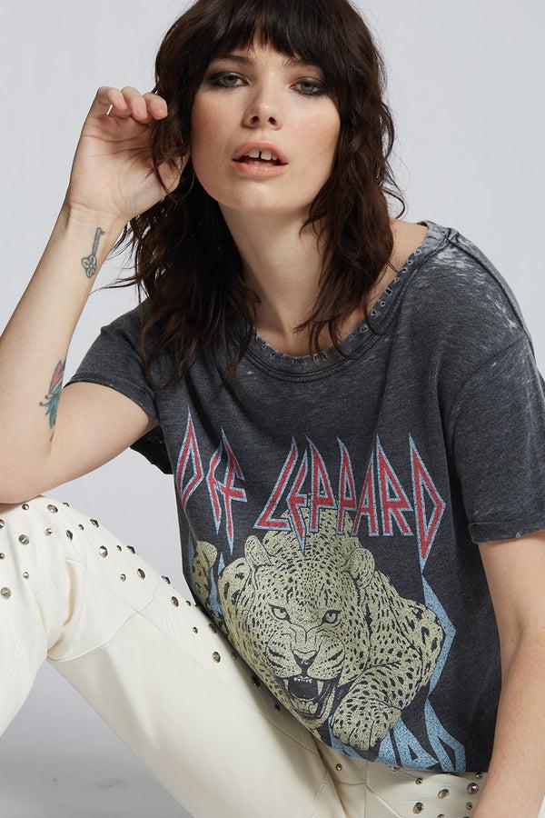 Recycled Karma Def Leppard Love Bites Graphic Tee