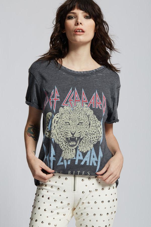 Recycled Karma Def Leppard Love Bites Graphic Tee
