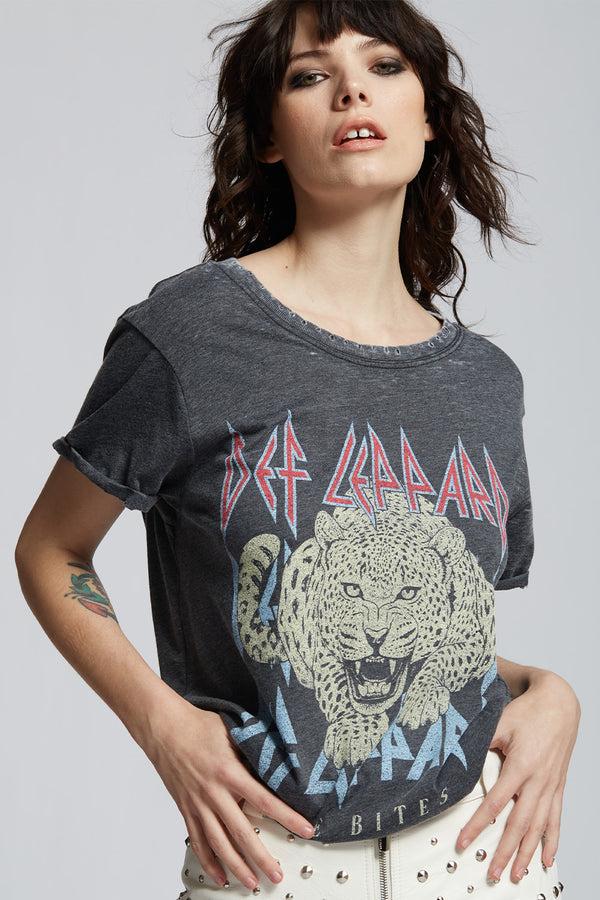Recycled Karma Def Leppard Love Bites Graphic Tee