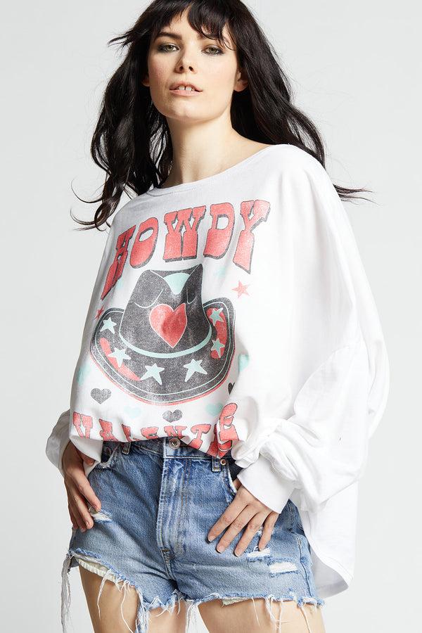 Recycled Karma Howdy Valentine One Size Sweatshirt
