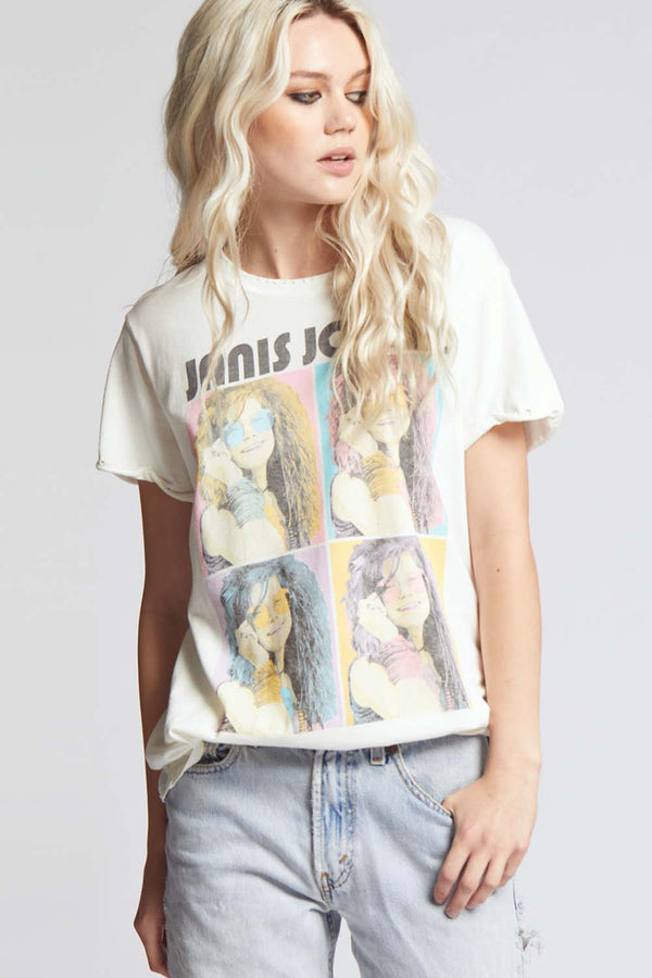 Recycled Karma Janis Joplin Portrait Tee