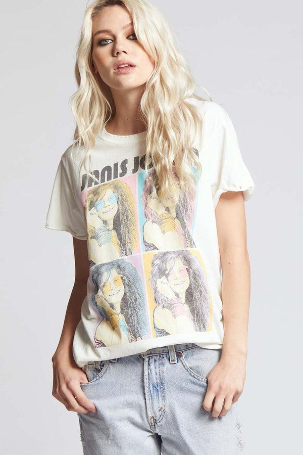 recycled karma Janis Joplin Portrait Tee