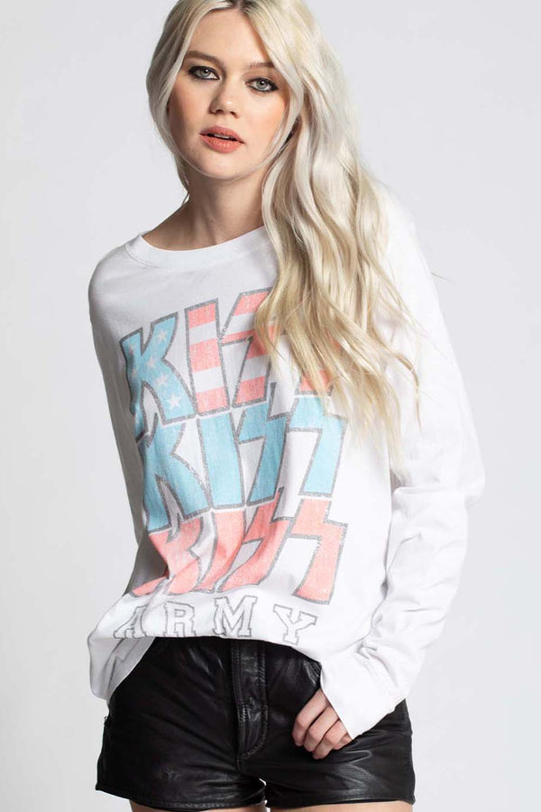 Recycled Karma KISS Army Long Sleeve Tee