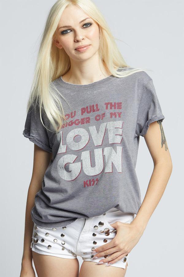 Recycled Karma KISS Love Gun Vintage Graphic Tee