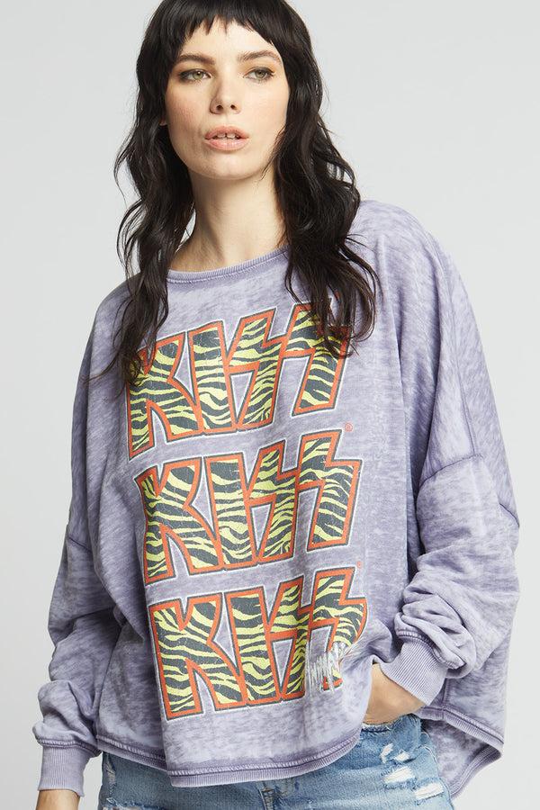 recycled karma KISS One Size Fleece Sweatshirt