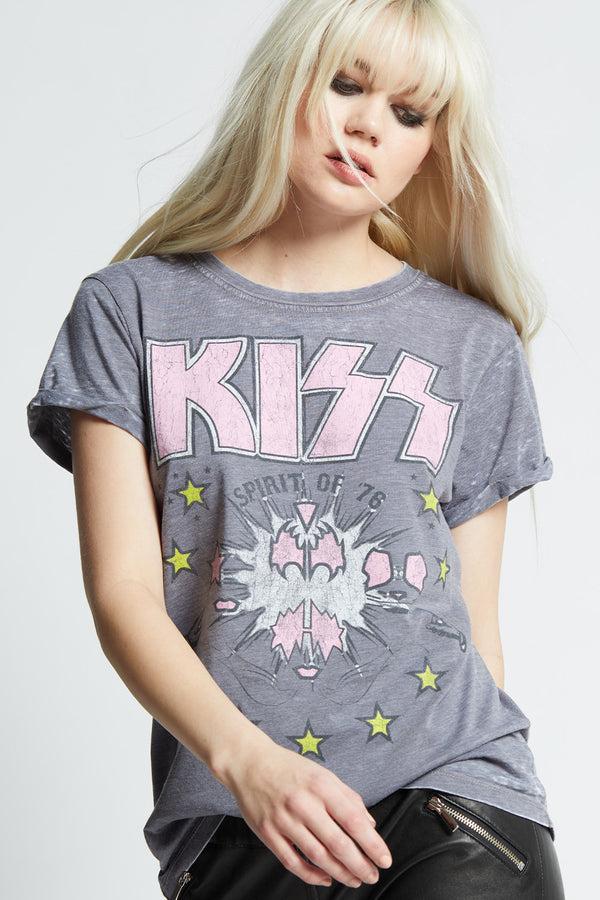 Recycled Karma KISS Spirit Of ‘76 Retro Graphic Tee