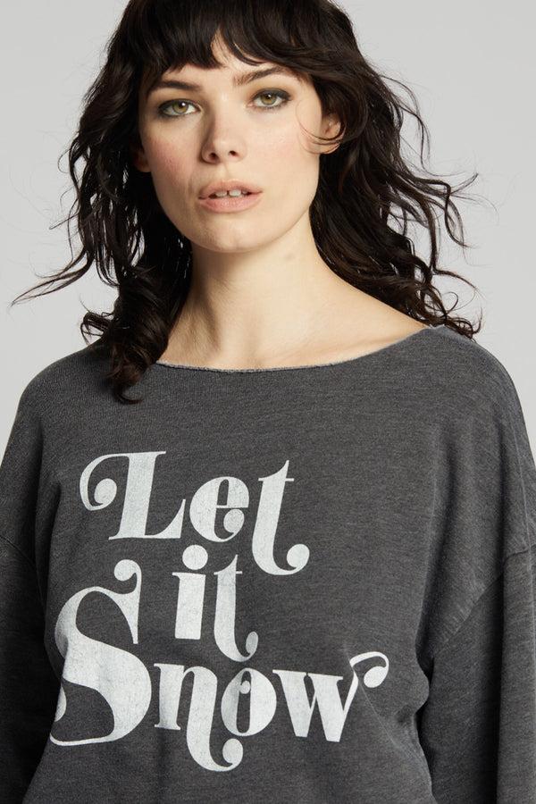 Recycled Karma Let It Snow Bell Sleeve Tee