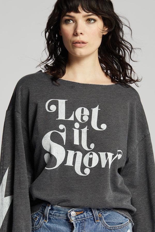 Recycled Karma Let It Snow Bell Sleeve Tee