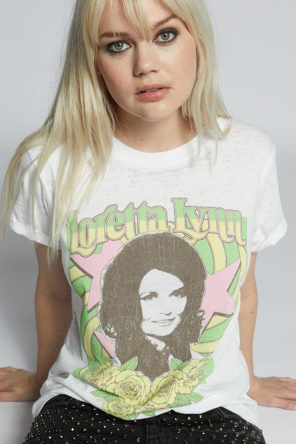 Recycled Karma Loretta Lynn Roses Tee