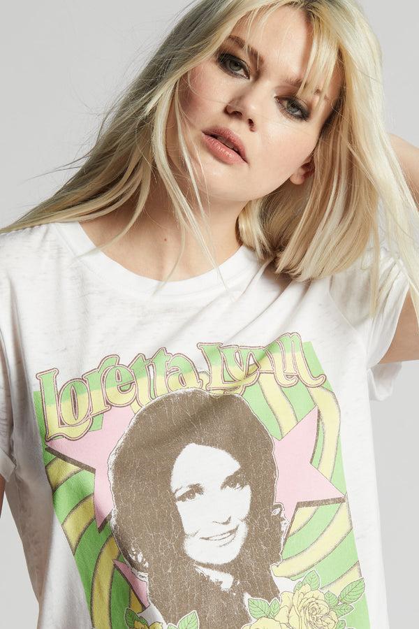 Recycled Karma Loretta Lynn Roses Tee