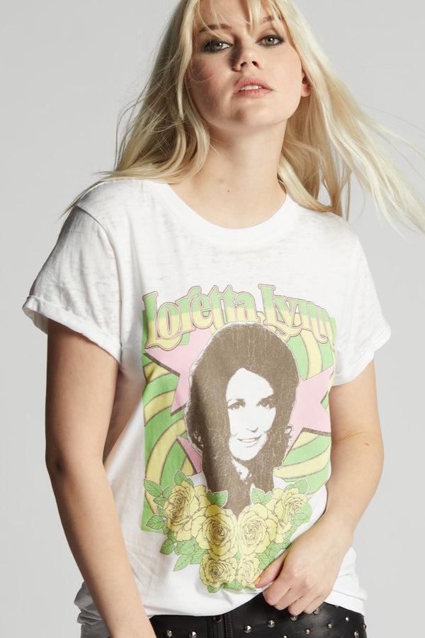 Recycled Karma Loretta Lynn Roses Tee
