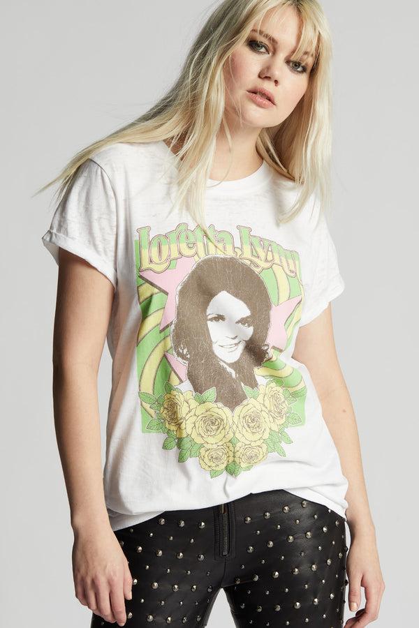 recycled karma Loretta Lynn Roses Tee
