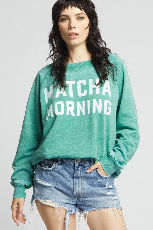 recycled karma Matcha Morning Sweatshirt