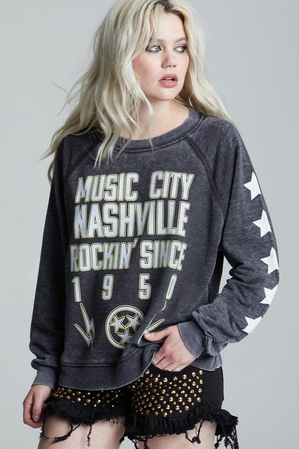 recycled karma Music City Nashville Sweatshirt