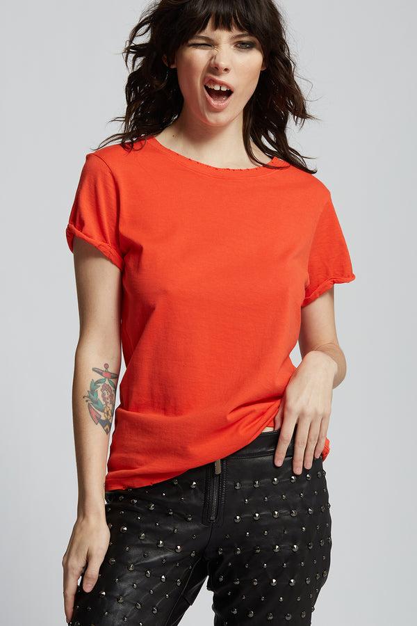 Recycled Karma Paprika Fitted Tee