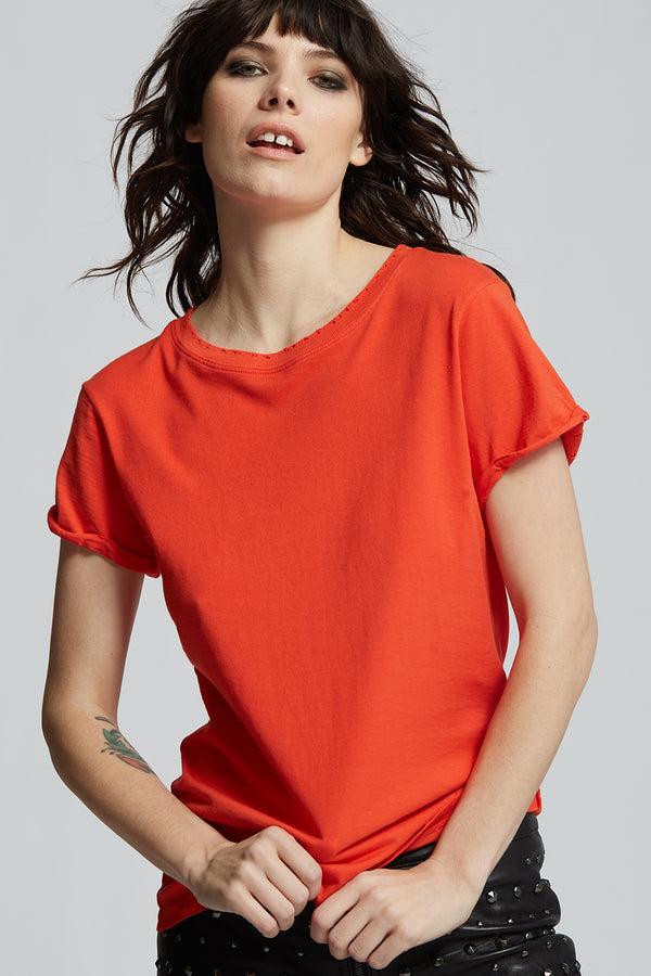 Recycled Karma Paprika Fitted Tee