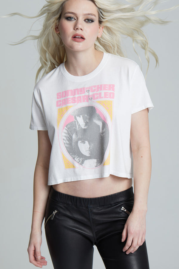 recycled karma Sonny & Cher Don't Go Crop Tee