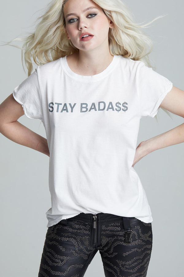 Recycled Karma Stay BadA$$ Minimalist Statement Tee
