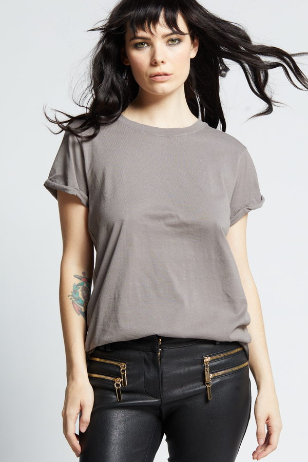 Recycled Karma Steel Gray Fitted Tee