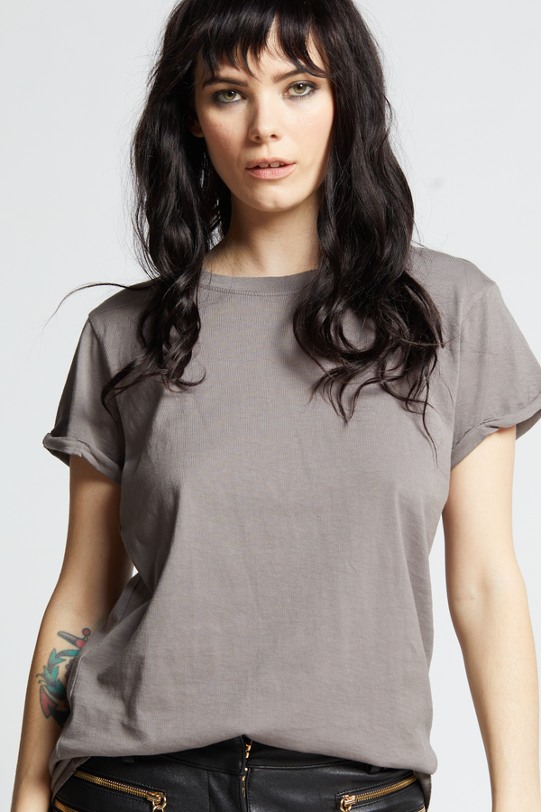 Recycled Karma Steel Gray Fitted Tee