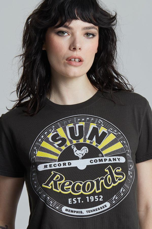 Recycled Karma Sun Records Rock 'N Roll Crop Tee