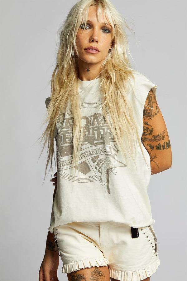 recycled karma Tom Petty Cut Sleeve Tee