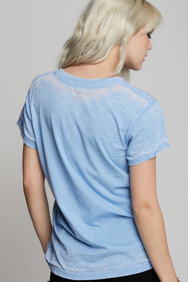 Recycled Karma Washed Denim Burnout Tee
