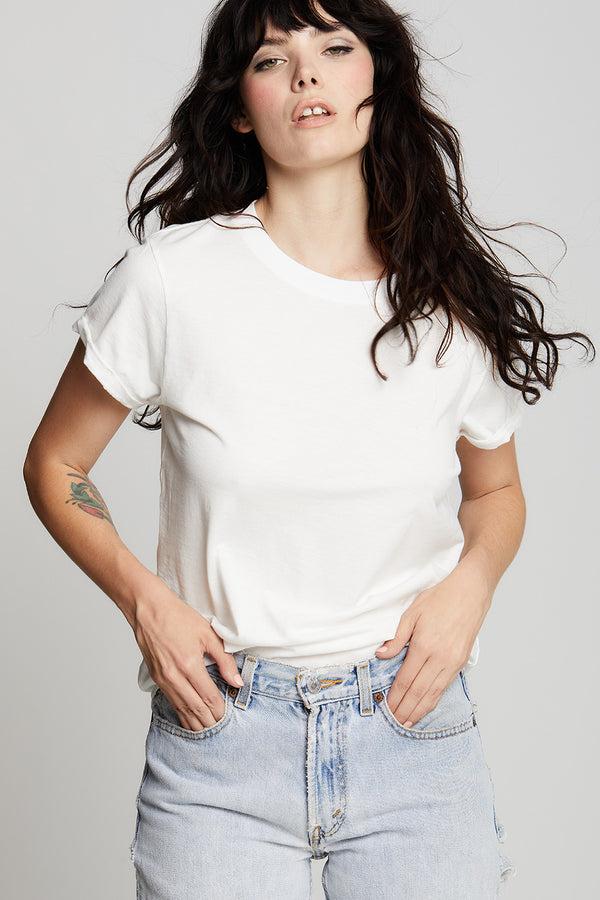 Recycled Karma White Fitted Tee