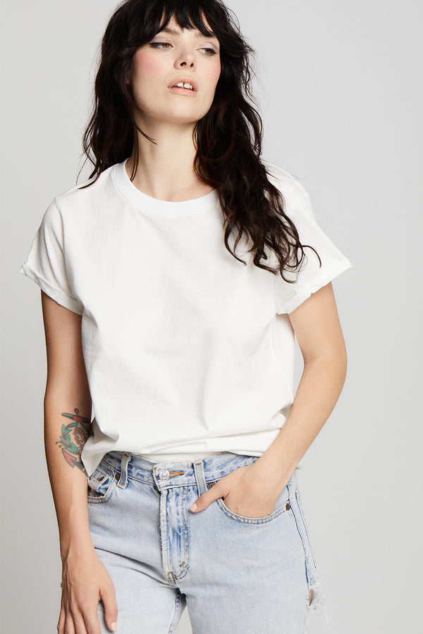 Recycled Karma White Fitted Tee