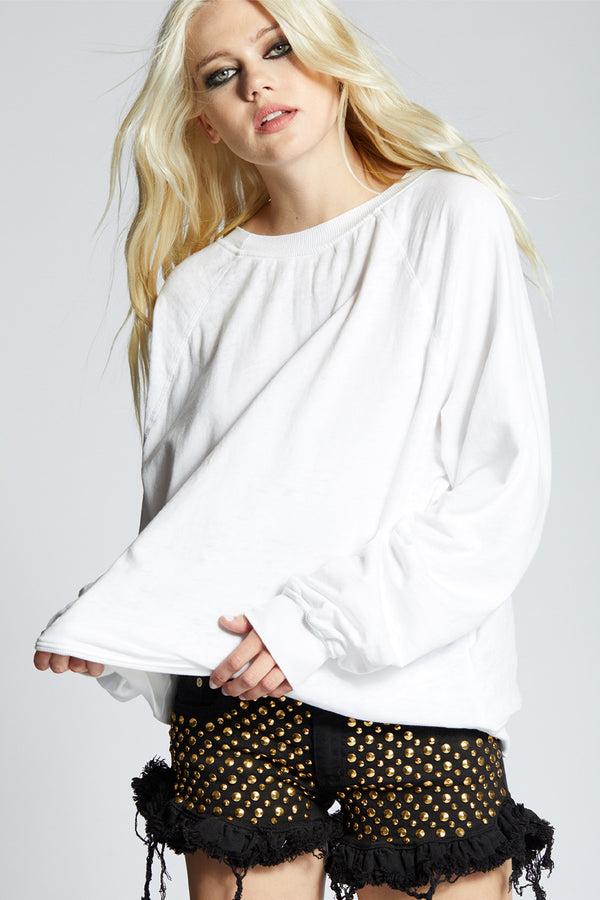 Recycled Karma White Sweatshirt