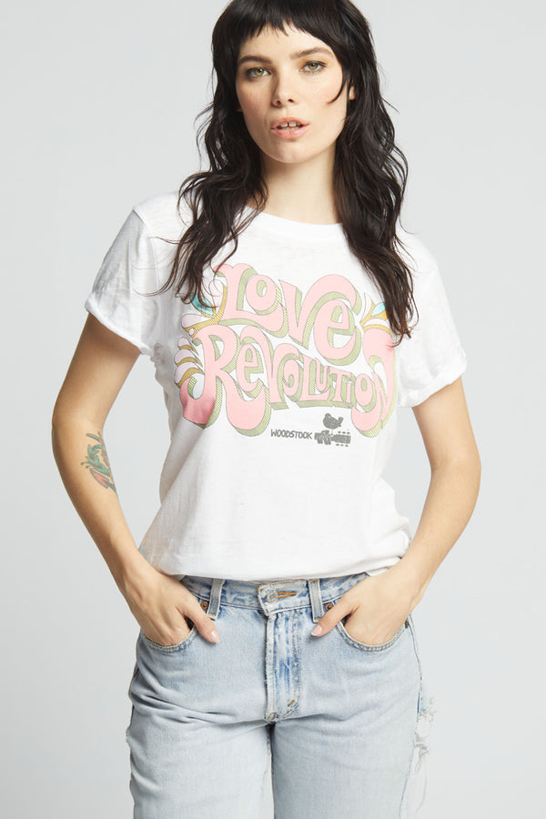 recycled karma Woodstock Love Revolution Tee