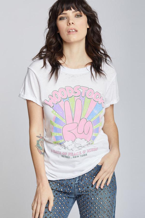 Recycled Karma Woodstock Peace Out Tee