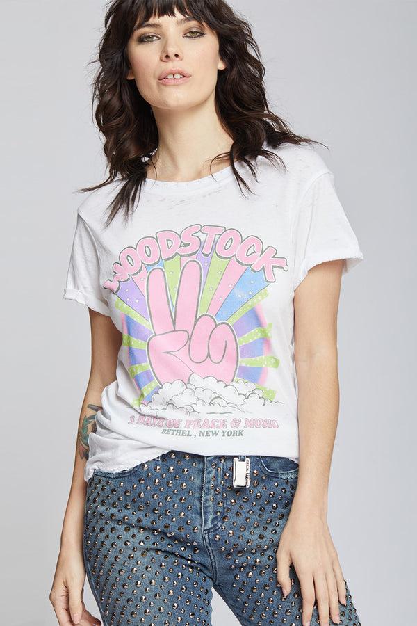 recycled karma Woodstock Peace Out Tee