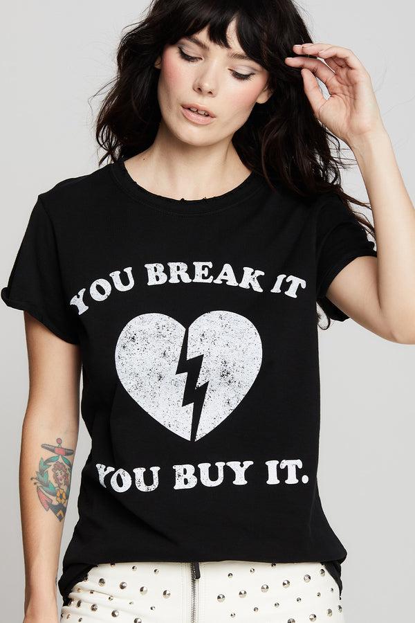 Recycled Karma You Break It You Buy It Heart Tee