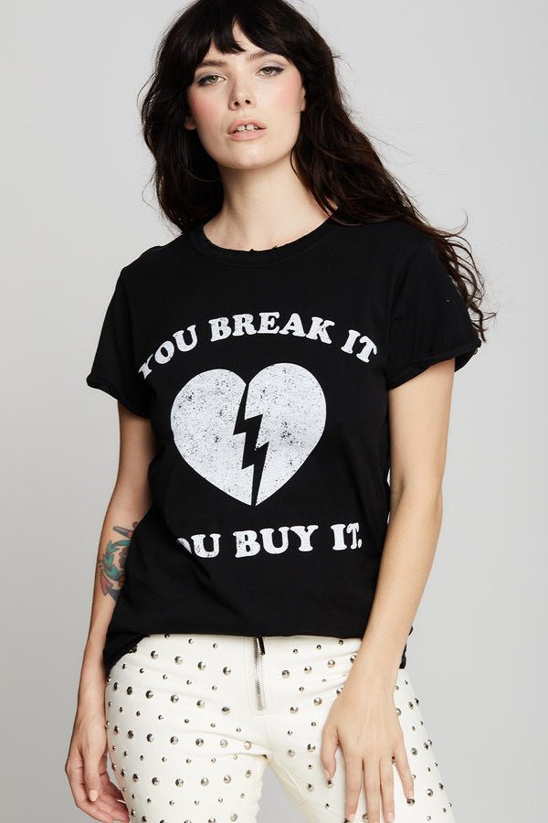 recycled karma You Break It You Buy It Heart Tee