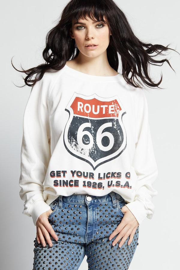recycled karma Route 66 Oversized Vintage Sweatshirt