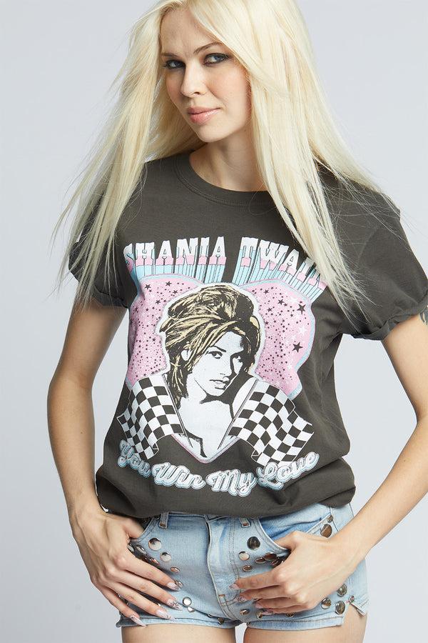 Recycled Karma Shania Twain You Win My Love Vintage Graphic Tee
