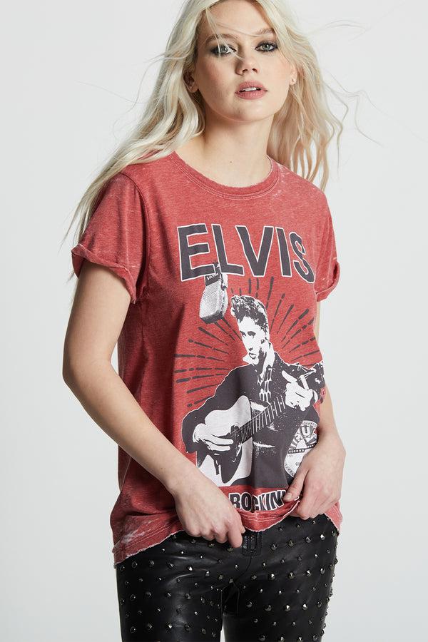 Recycled Karma Sun Records X Elvis Good Rockin’ Tonight Retro Graphic Tee