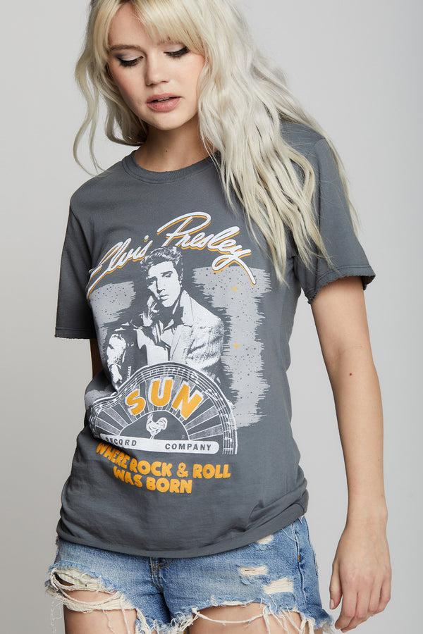 recycled karma Sun Records X Elvis Presley Boyfriend Tee