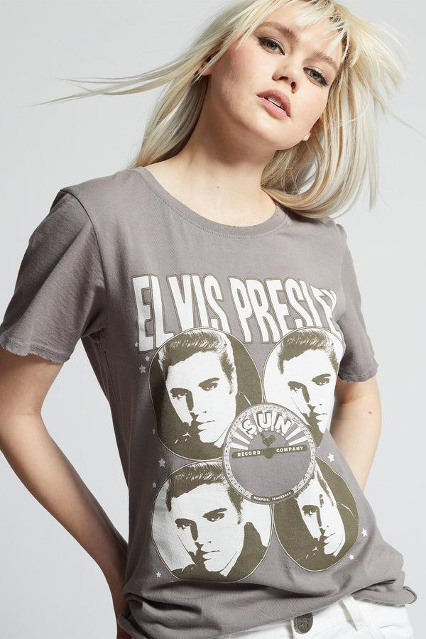 Recycled Karma Sun Records X Elvis Presley King Boyfriend Tee