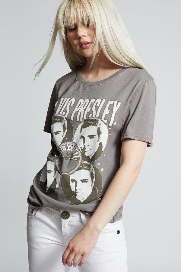 Recycled Karma Sun Records X Elvis Presley King Boyfriend Tee