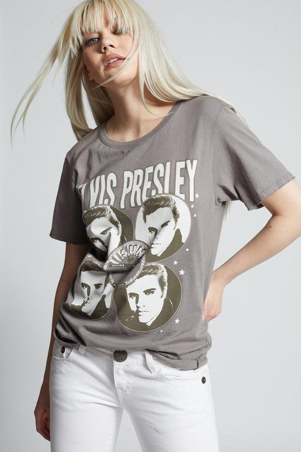 recycled karma Sun Records X Elvis Presley King Boyfriend Tee