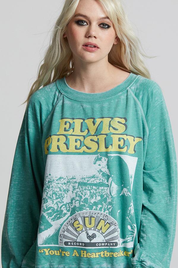 Recycled Karma Sun Records X Elvis Presley Oversized Vintage Sweatshirt