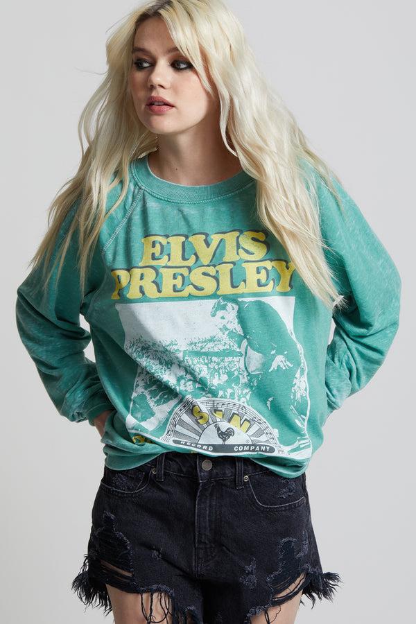 Recycled Karma Sun Records X Elvis Presley Oversized Vintage Sweatshirt