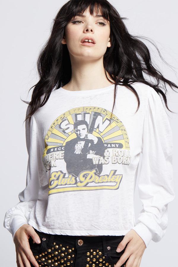 Recycled Karma Sun Records X Elvis Presley Puff Sleeve