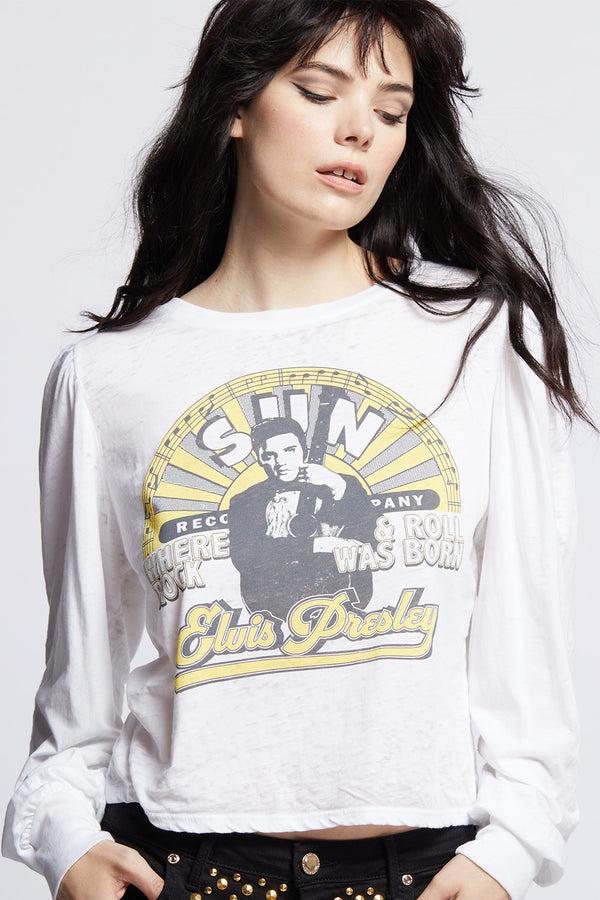 Recycled Karma Sun Records X Elvis Presley Puff Sleeve