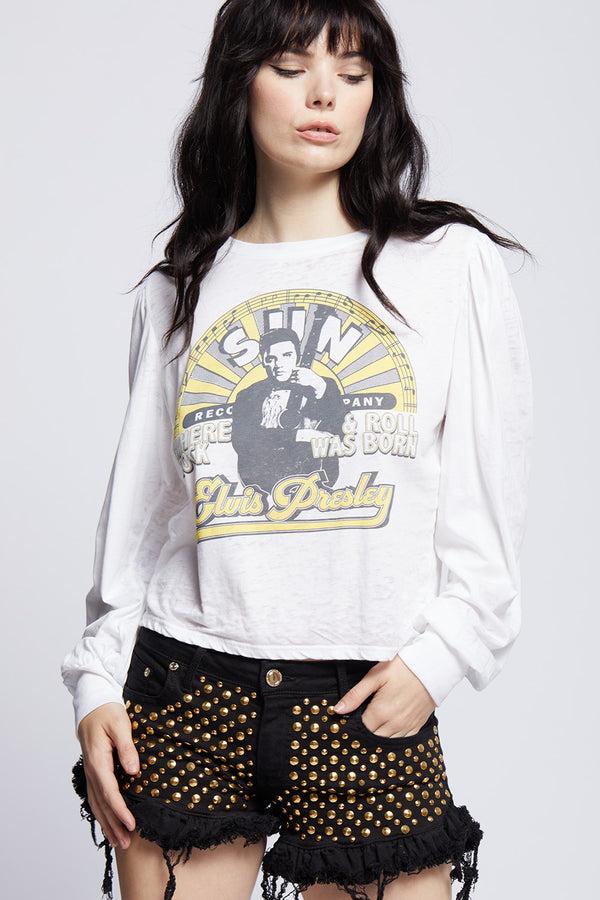 Recycled Karma Sun Records X Elvis Presley Puff Sleeve