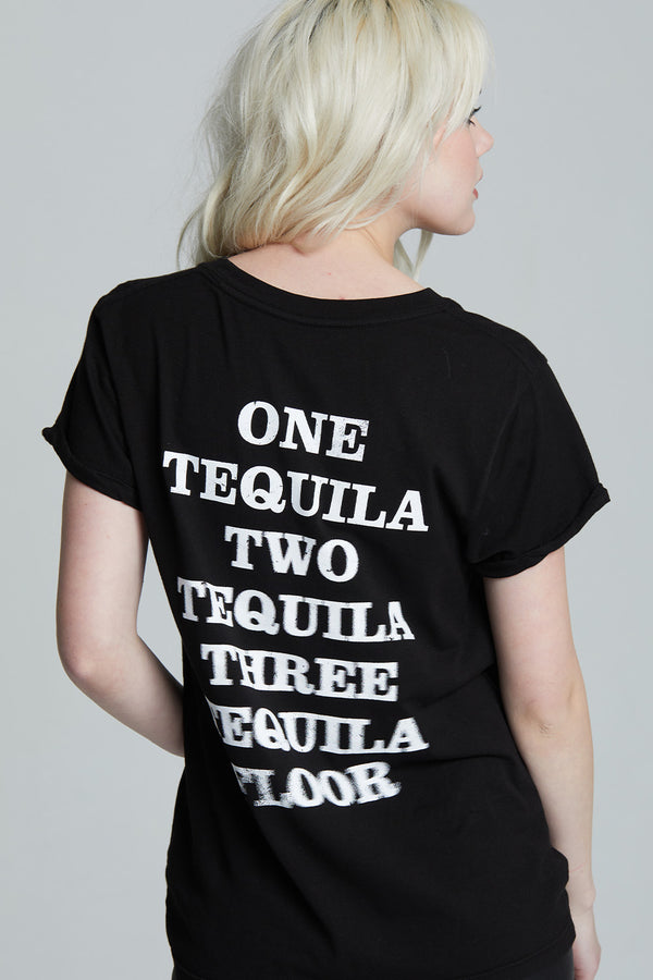 Recycled Karma Tequila Por Favor Black Statement Tee