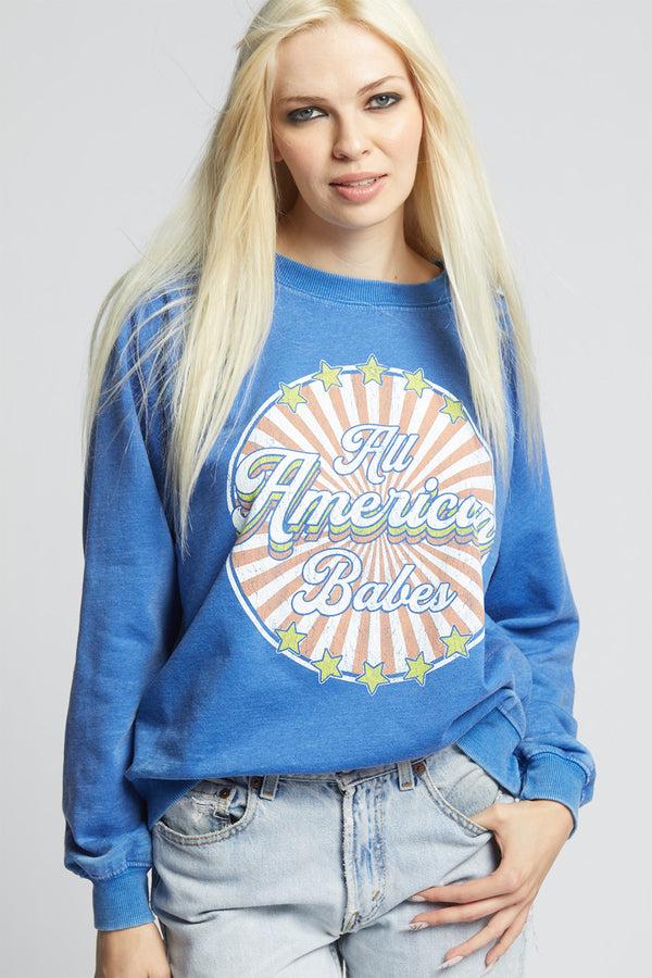 Recycled Karma The American Babes Oversized Vintage Sweatshirt