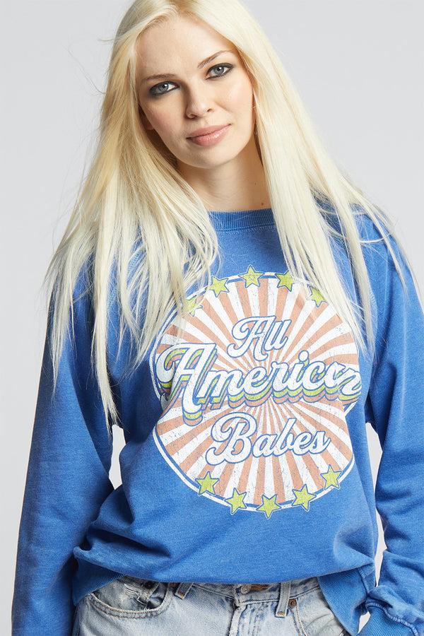 Recycled Karma The American Babes Oversized Vintage Sweatshirt